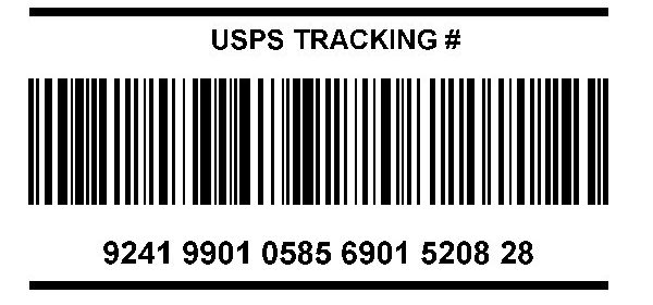 USPS Tracking Number and Bar Code Editorial Stock Image - Image of